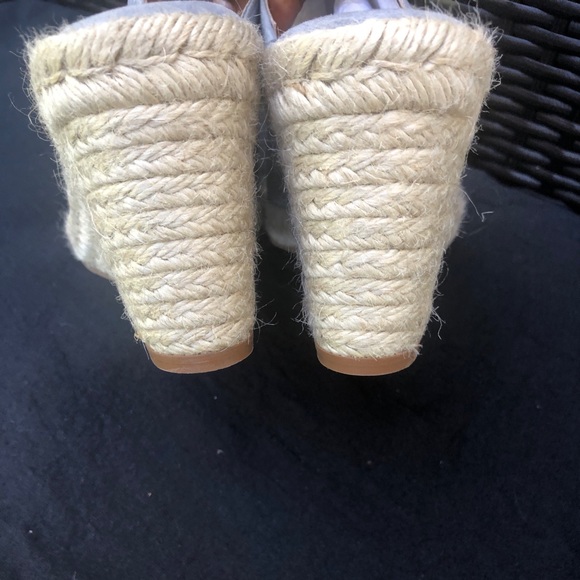 Stuart weitzman suede open toes wedge espadrilles sandals - Picture 6 of 10